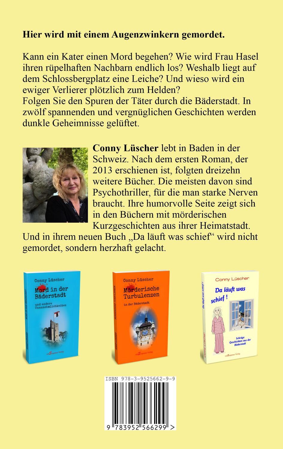 Rückseite: 9783952566299 | Baden kann tödlich sein | Conny Lüscher | Taschenbuch | Paperback