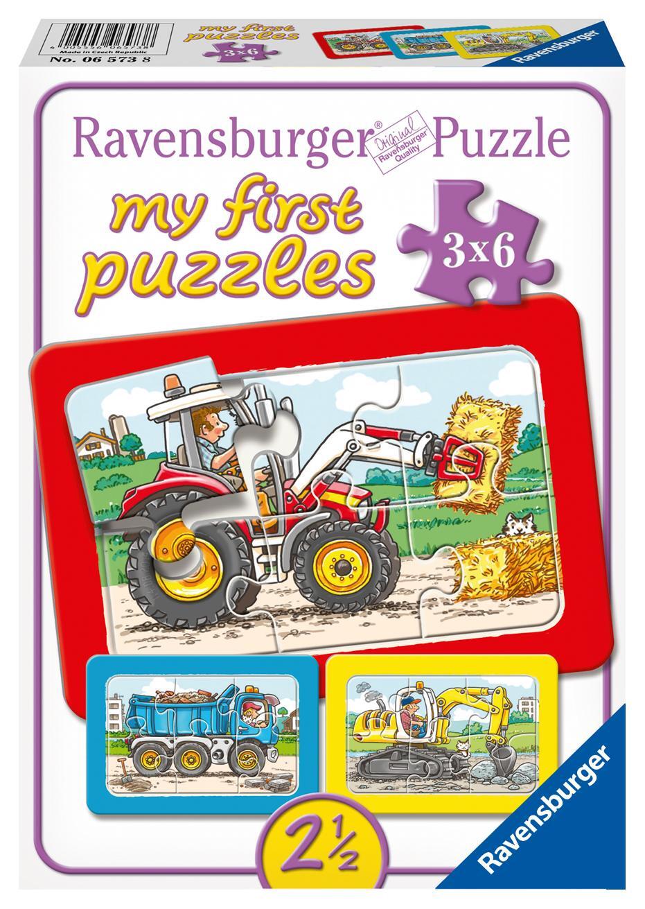 Cover: 4005556065738 | Bagger, Traktor und Kipplader. My first puzzle - Rahmenpuzzle 3 x 6...