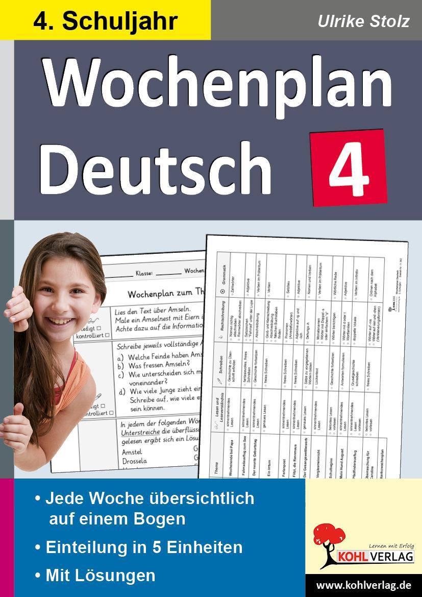 Cover: 9783866320642 | Wochenplan Deutsch 4. Schuljahr | Buch | Wochenplan | 80 S. | Deutsch