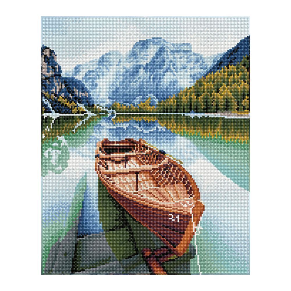 Cover: 4895225915163 | DIAMOND DOTZ - Diamond Painting Boot im Fjord | Stück | 2591516 | 2024