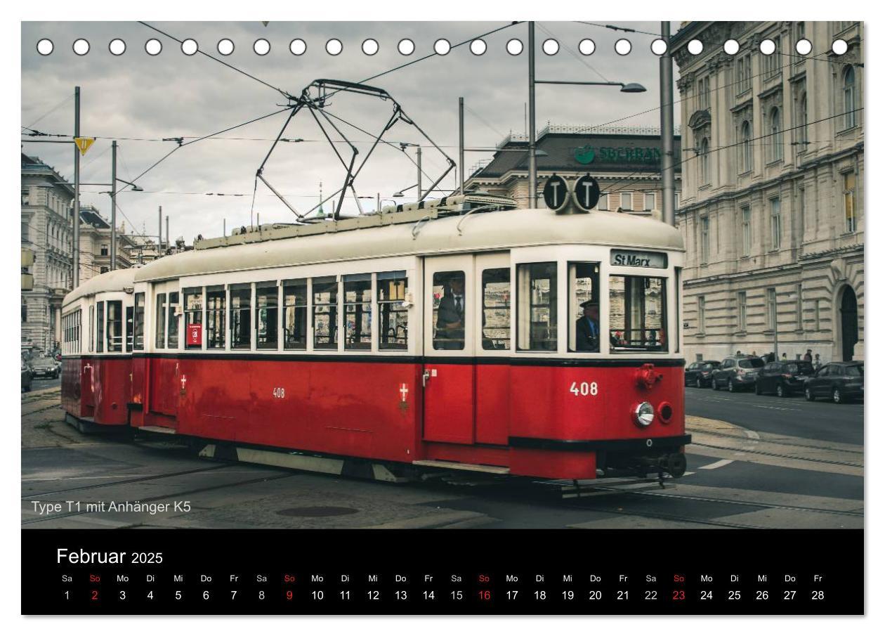 Bild: 9783435497669 | Historische Straßenbahnen in Wien (Tischkalender 2025 DIN A5 quer),...