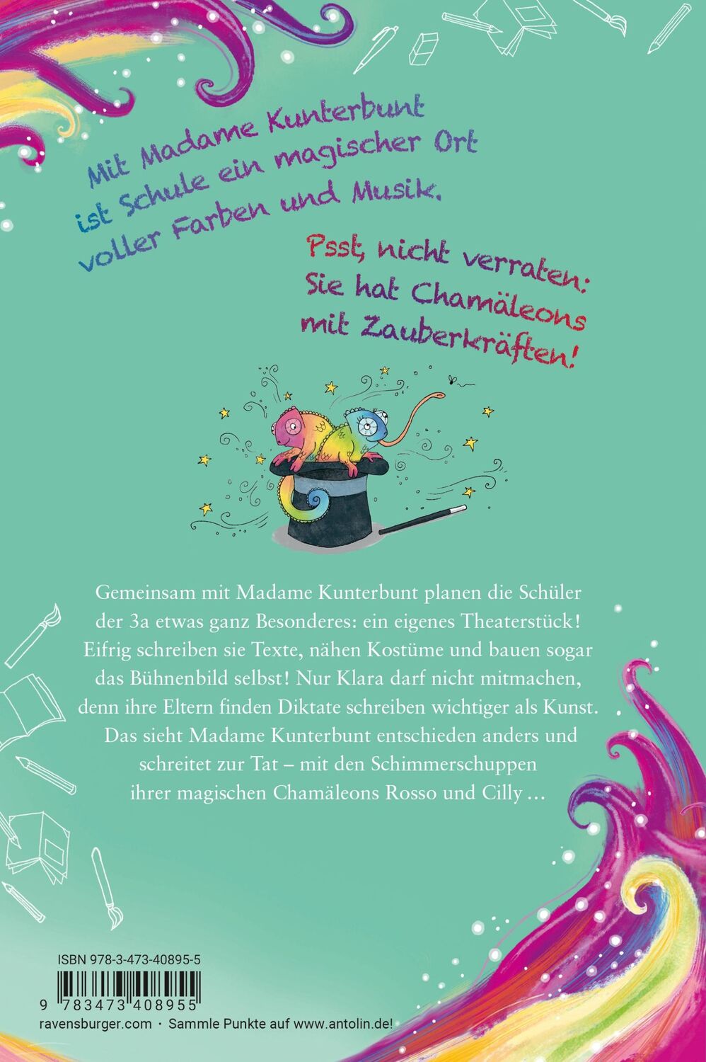 Rückseite: 9783473408955 | Madame Kunterbunt, Band 3: Madame Kunterbunt und das Rätsel des...