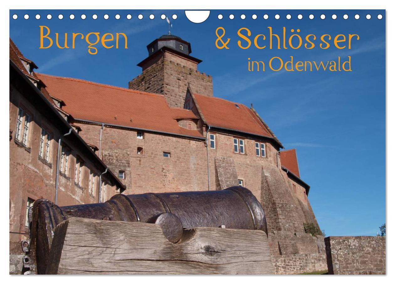 Cover: 9783383530296 | Burgen &amp; Schlösser im Odenwald (Wandkalender 2024 DIN A4 quer),...