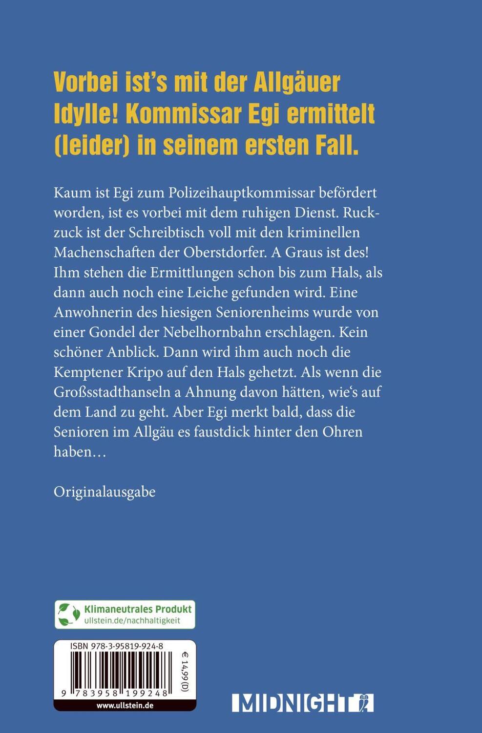 Rückseite: 9783958199248 | Nebelhorn | Ein Allgäukrimi | Nicki Fleischer | Taschenbuch | Deutsch