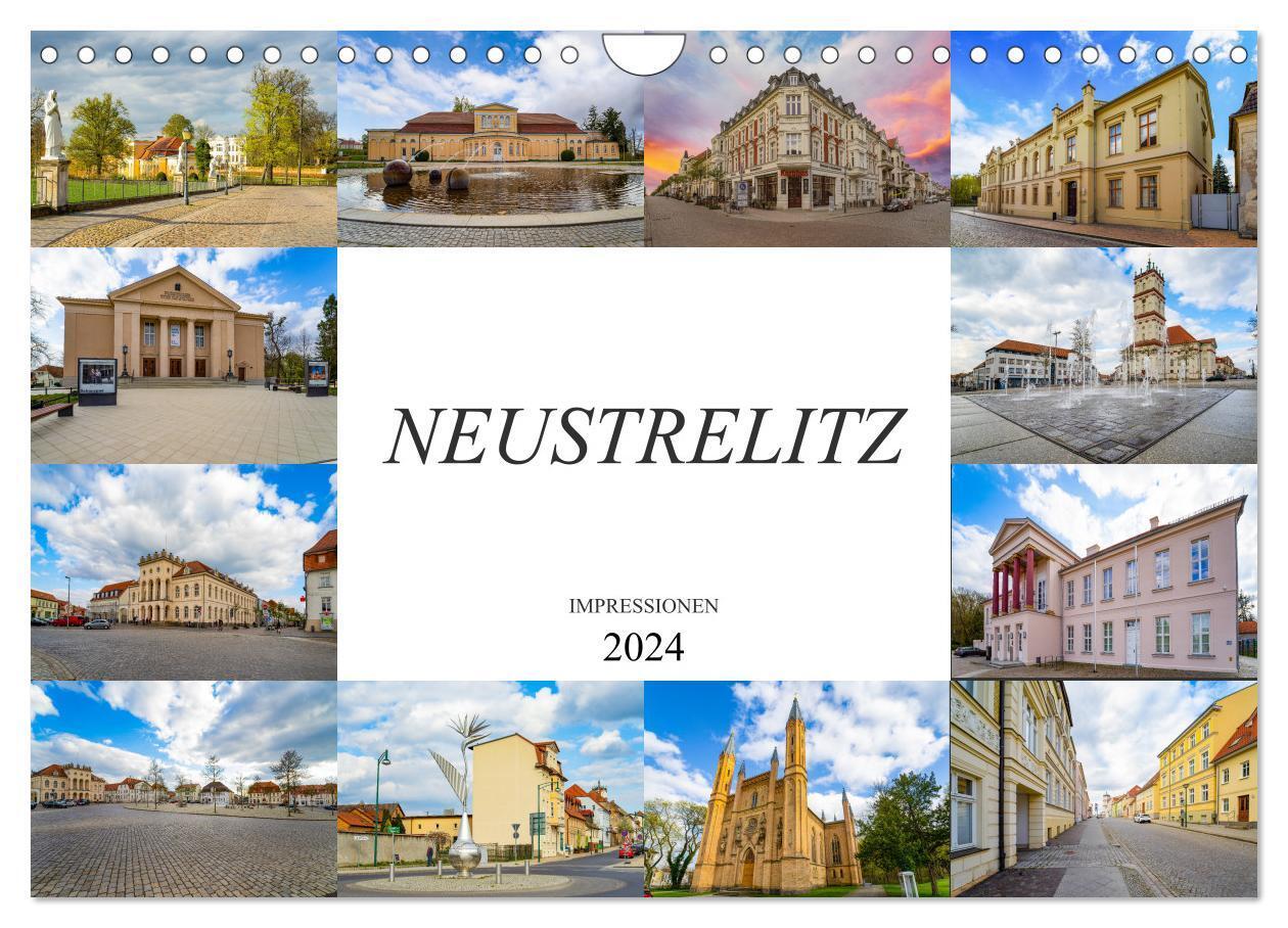 Cover: 9783383012235 | Neustrelitz Impressionen (Wandkalender 2024 DIN A4 quer), CALVENDO...