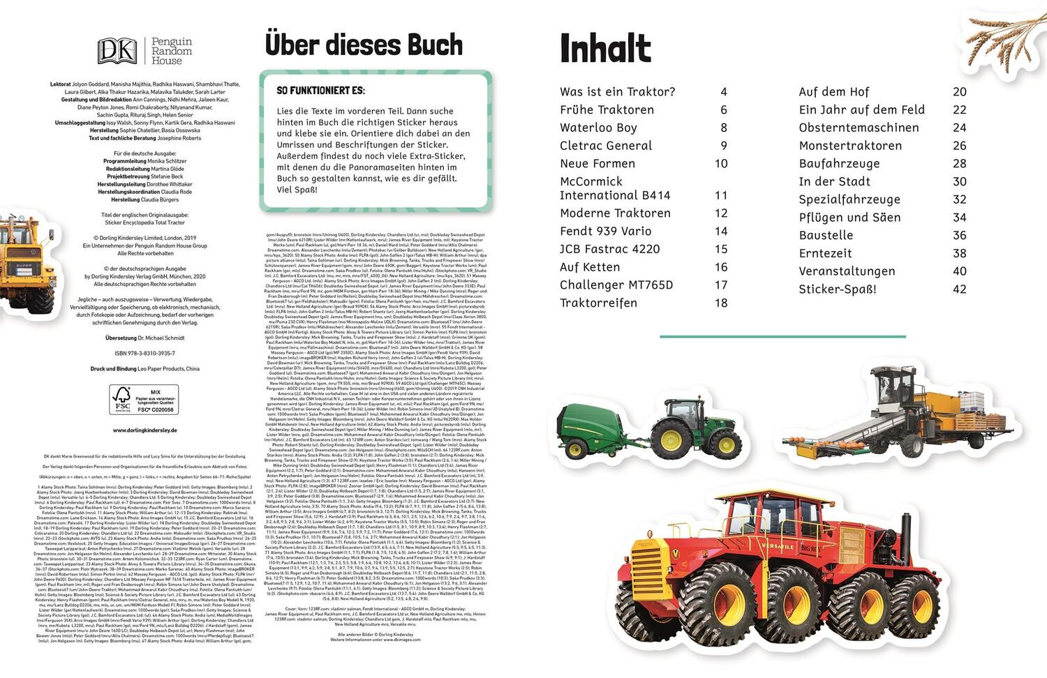 Bild: 9783831039357 | Sticker-Lexikon. Traktor &amp; Co. | Mit über 600 Stickern | Taschenbuch