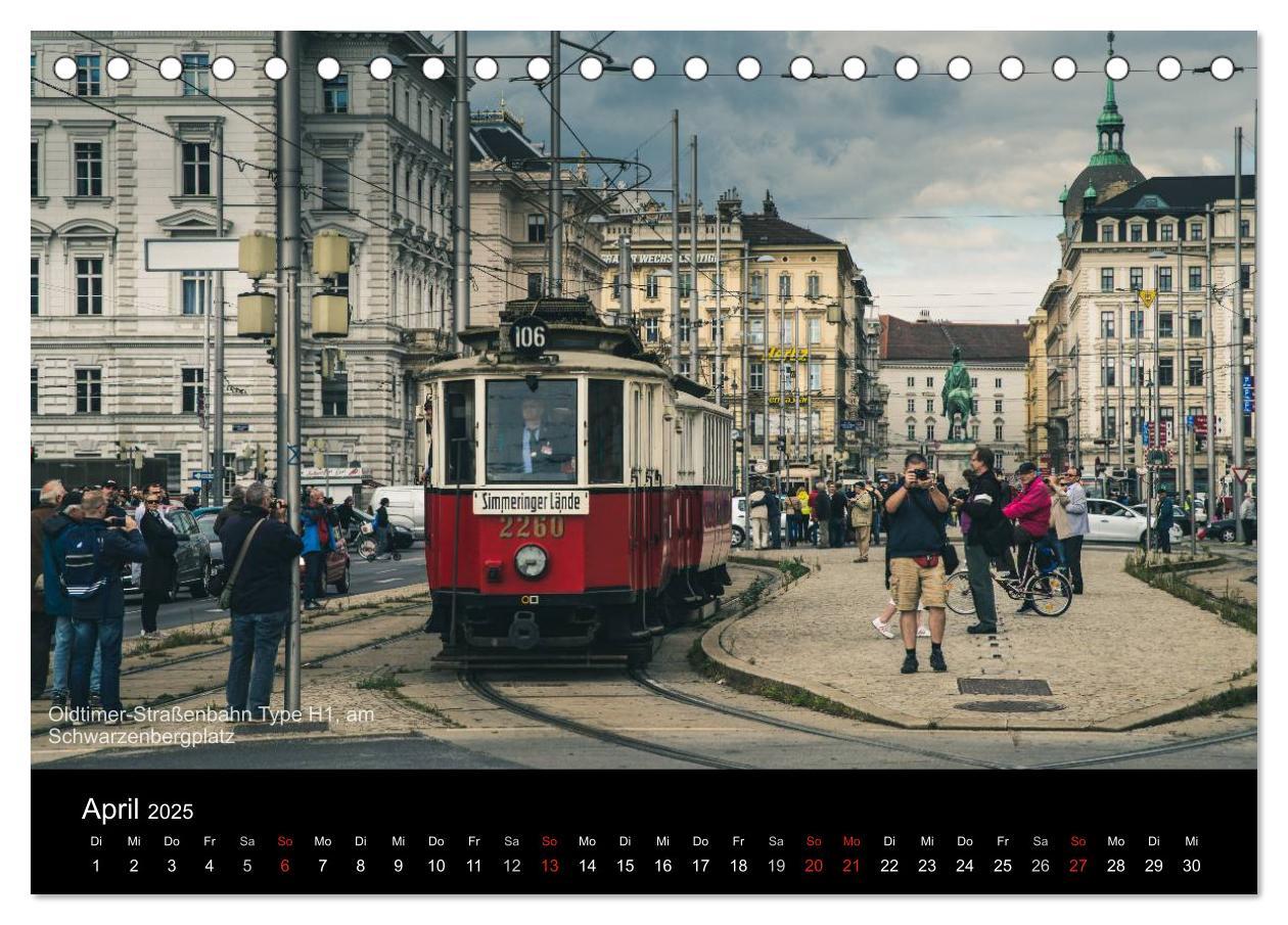 Bild: 9783435497669 | Historische Straßenbahnen in Wien (Tischkalender 2025 DIN A5 quer),...