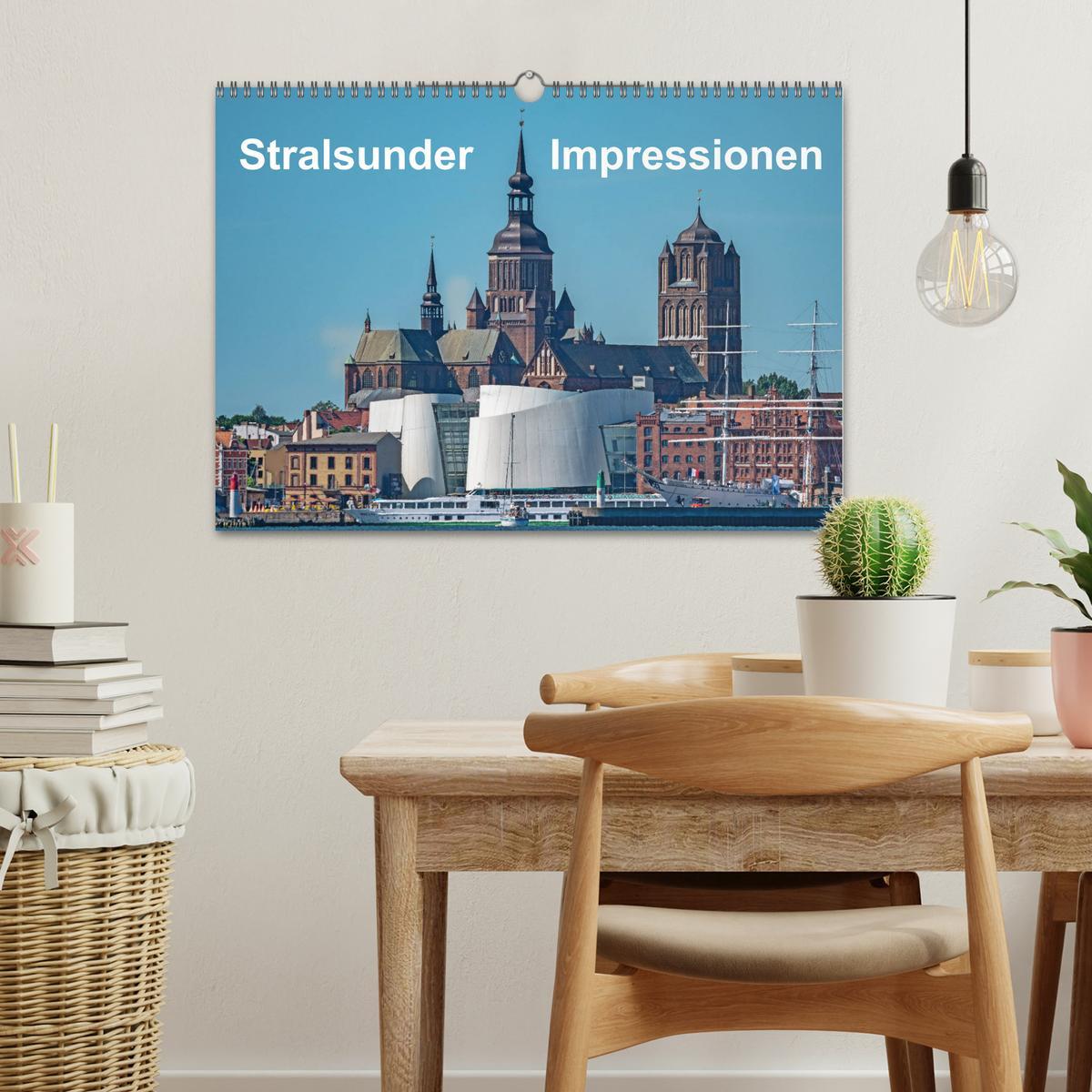 Bild: 9783435309610 | Stralsunder Impressionen (Wandkalender 2025 DIN A3 quer), CALVENDO...