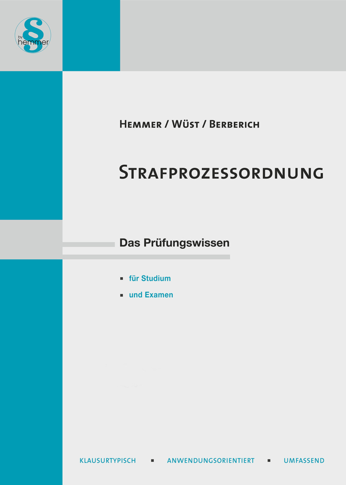 Cover: 9783968380582 | Strafprozessordnung (StPO) | Karl-Edmund Hemmer (u. a.) | Buch | 2021