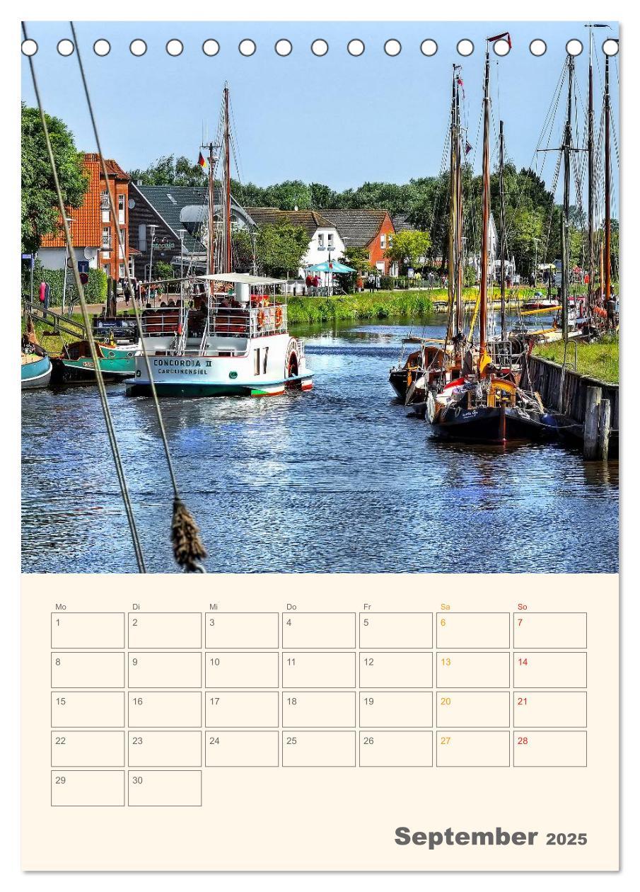 Bild: 9783457051405 | Ostfriesland - Carolinensiel, der Museumshafen (Tischkalender 2025...