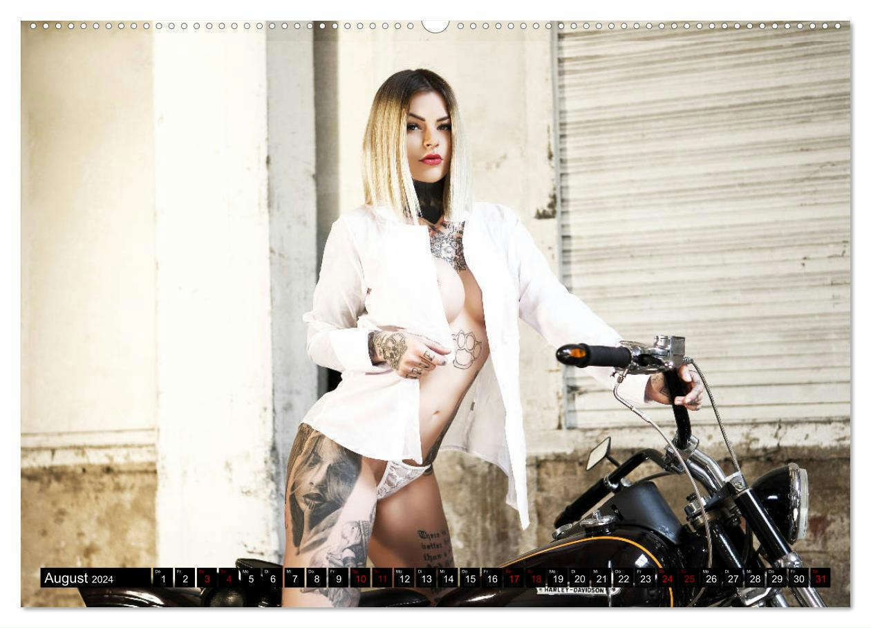 Bild: 9783675553736 | Motorräder und Sexy Girls (hochwertiger Premium Wandkalender 2024...