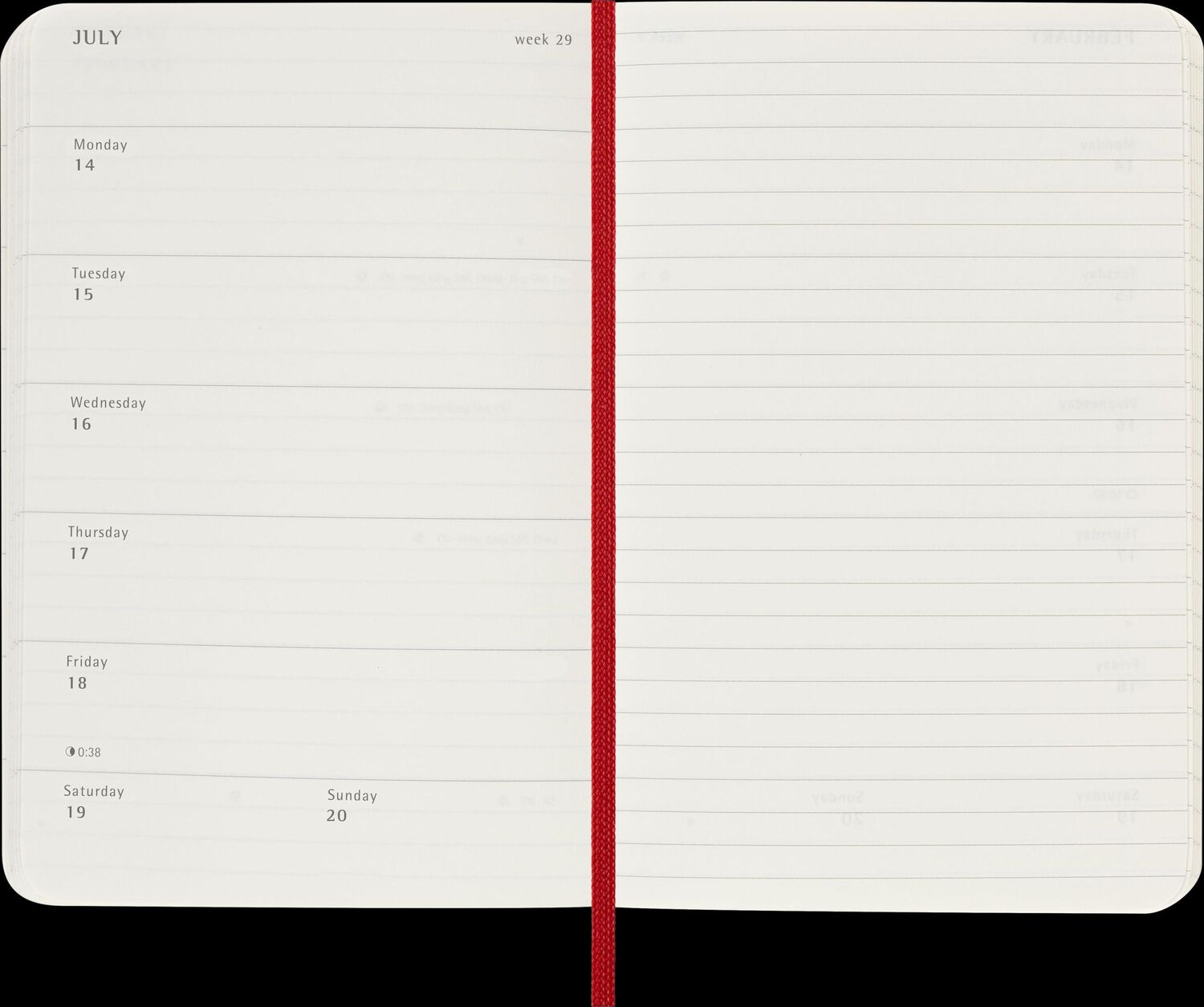 Bild: 8056999270391 | Moleskine 12 Monate Wochen Notizkalender 2025, Pocket/A6, 1 Wo = 1...