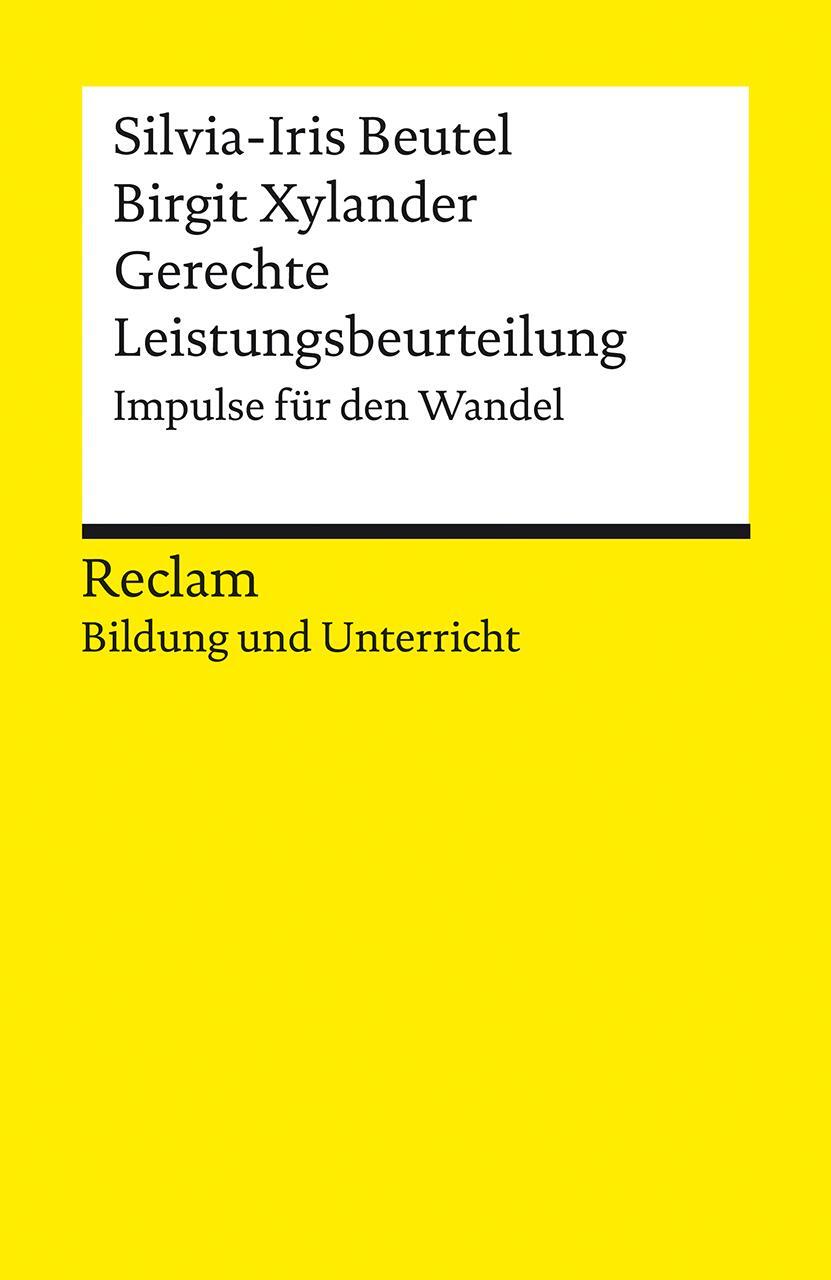 Cover: 9783150142011 | Gerechte Leistungsbeurteilung. Impulse für den Wandel | Beutel (u. a.)