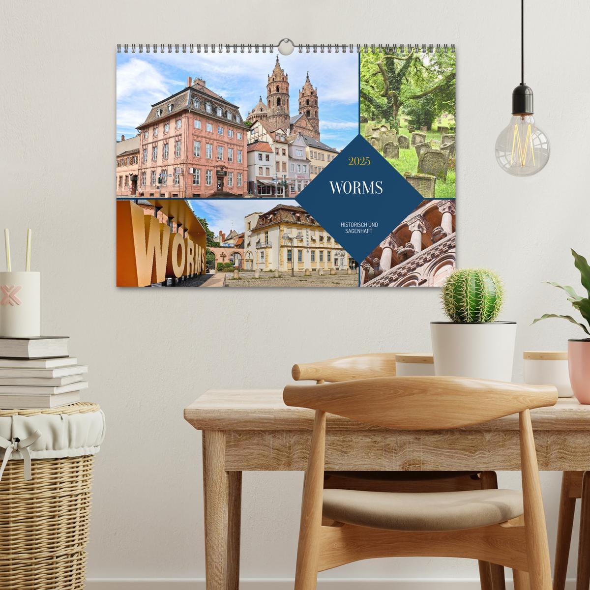 Bild: 9783457157244 | Worms - historisch und sagenhaft (Wandkalender 2025 DIN A3 quer),...