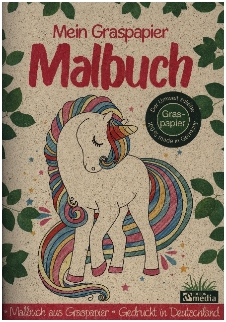 Cover: 4019393987504 | Malbuch Graspapier - Einhorn | Taschenbuch | 48 S. | Deutsch | 2020