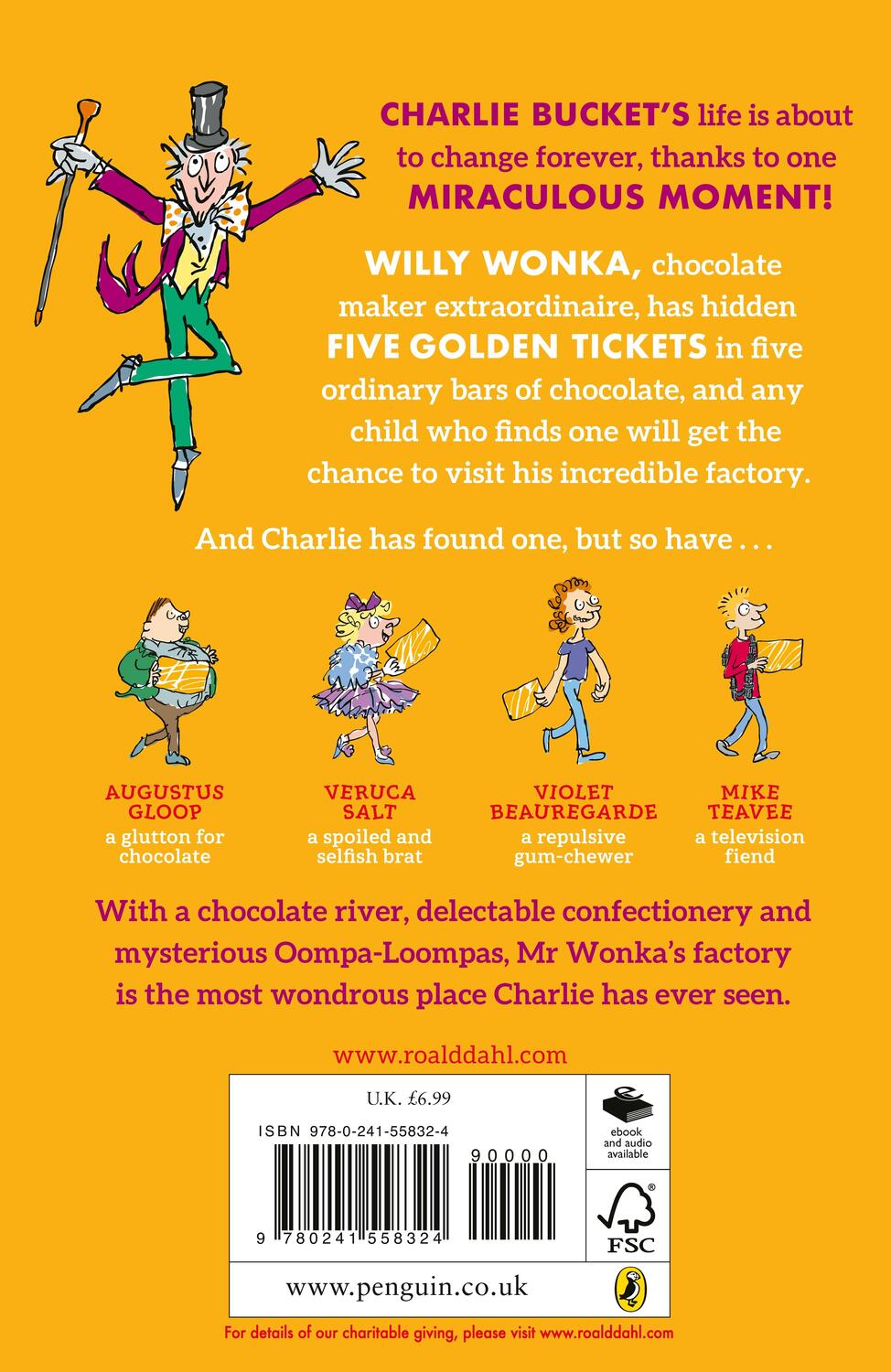 Rückseite: 9780241558324 | Charlie and the Chocolate Factory | Roald Dahl | Taschenbuch | 2022