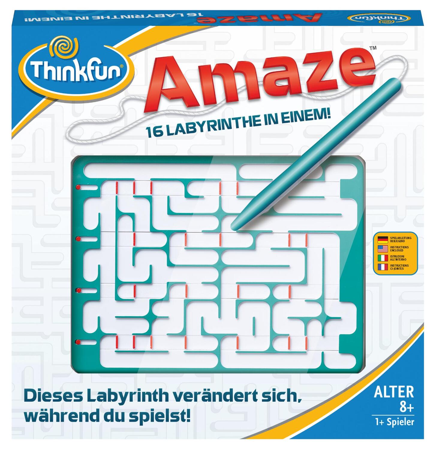 Cover: 4005556763207 | Amaze(TM) | Mit Köpfchen durchs Labyrinth! | Amaze ThinkFun | Spiel