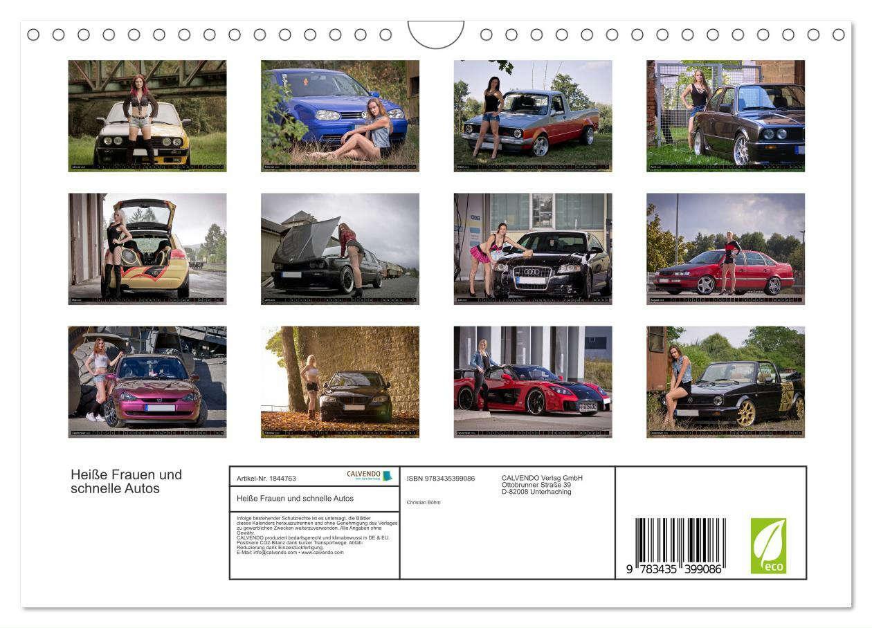 Bild: 9783435399086 | Heiße Frauen und schnelle Autos (Wandkalender 2025 DIN A4 quer),...