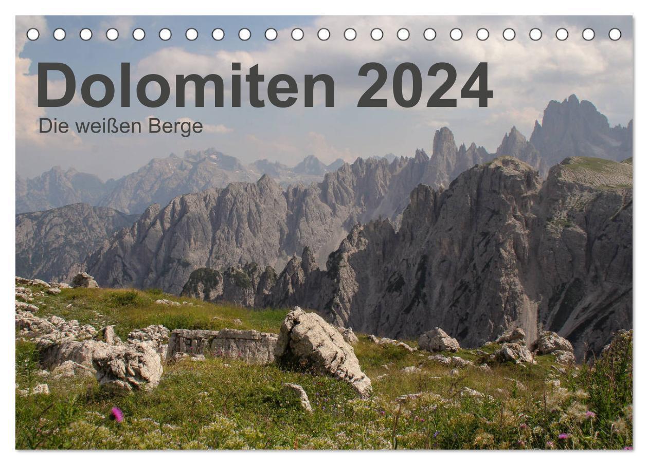 Cover: 9783383171468 | Dolomiten 2024 - Die weißen Berge (Tischkalender 2024 DIN A5 quer),...