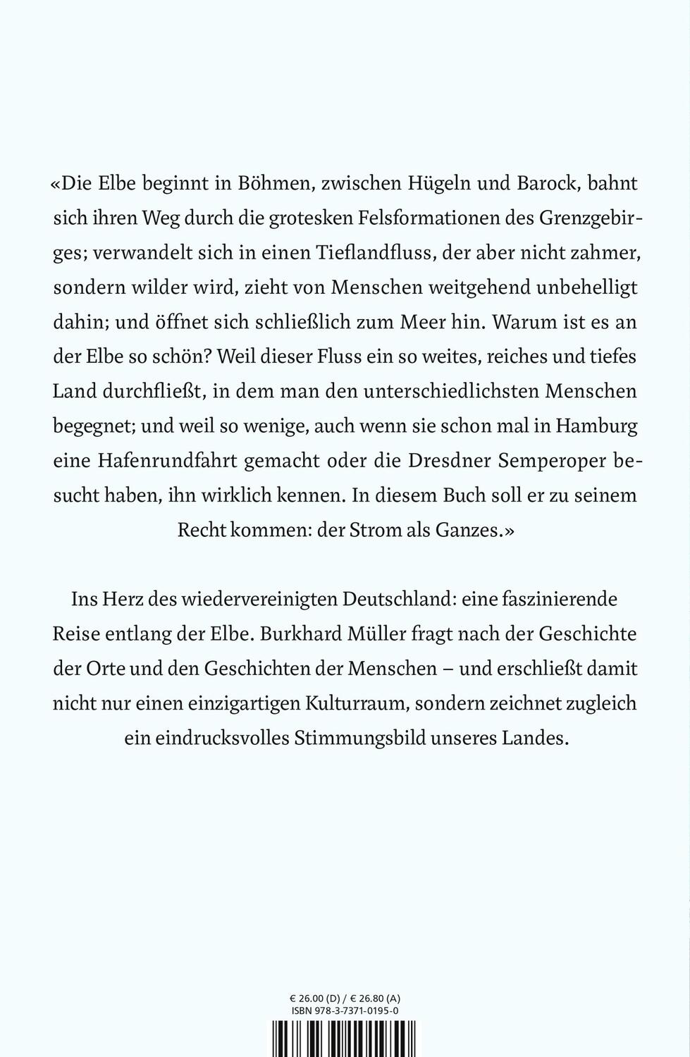 Rückseite: 9783737101950 | Die Elbe | Porträt eines Flusses | Burkhard Müller | Buch | 304 S.