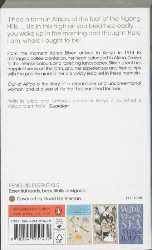 Rückseite: 9780241951439 | Out of Africa | Penguin Essentials | Tania Blixen | Taschenbuch | 2011