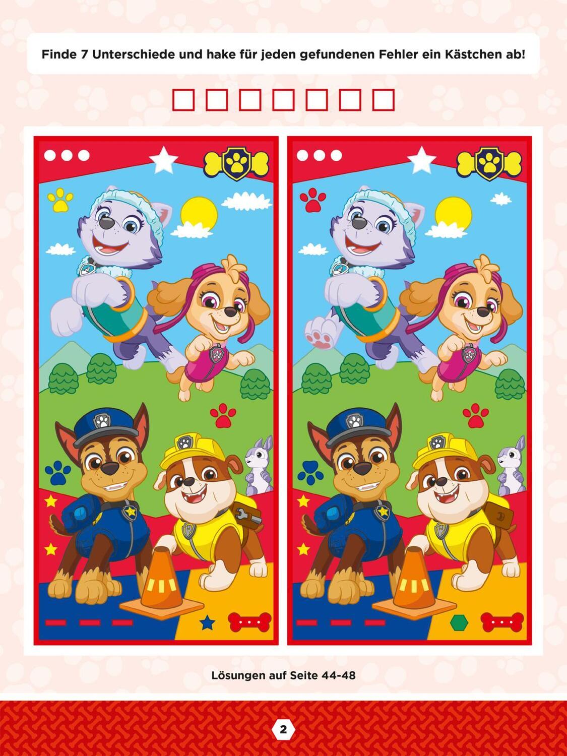 Bild: 9783845122397 | PAW Patrol Kindergartenheft: Finde den Fehler! | Taschenbuch | 48 S.