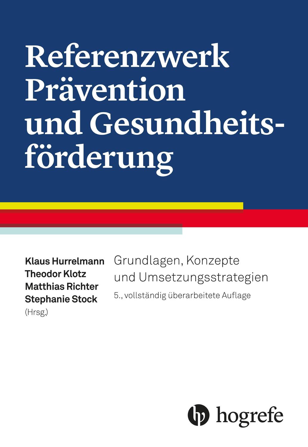 Cover: 9783456855905 | Referenzwerk Prävention und Gesundheitsförderung | Klaus Hurrelmann