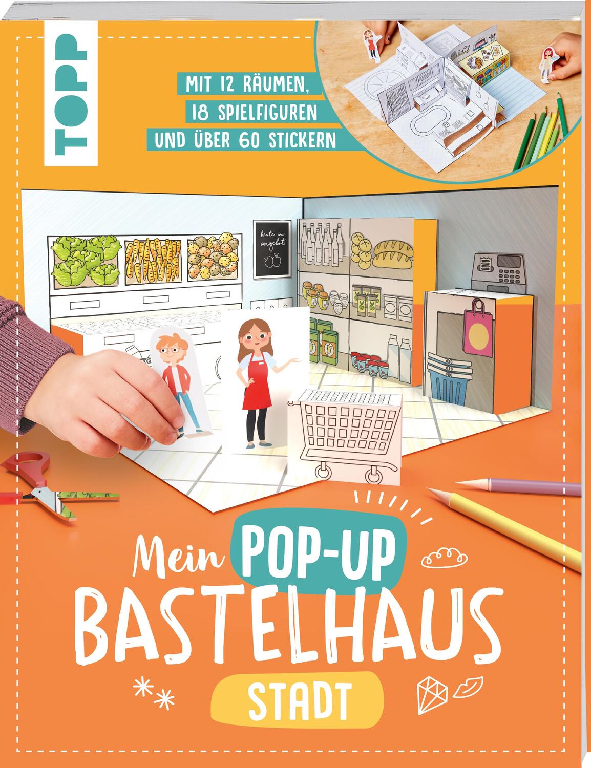 Cover: 9783735890528 | Mein Pop-up Bastelhaus-Stadt | Carmen Eisendle | Taschenbuch | 48 S.
