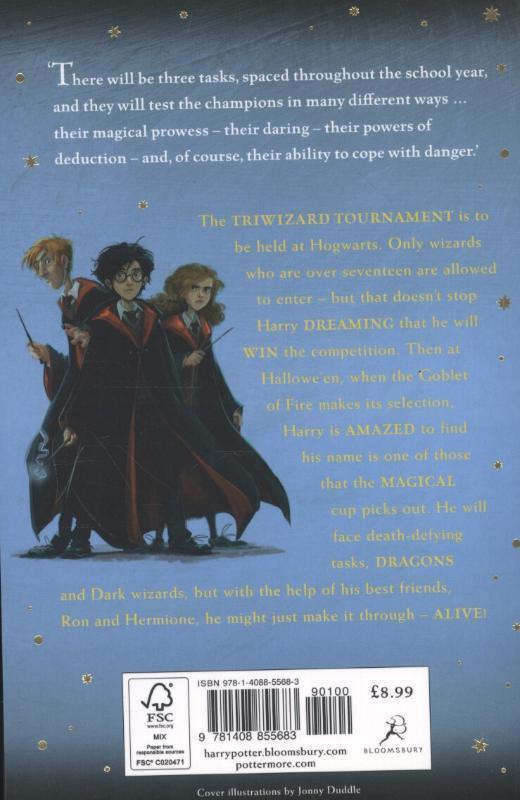 Rückseite: 9781408855683 | Harry Potter and the Goblet of Fire | J. K. Rowling | Taschenbuch