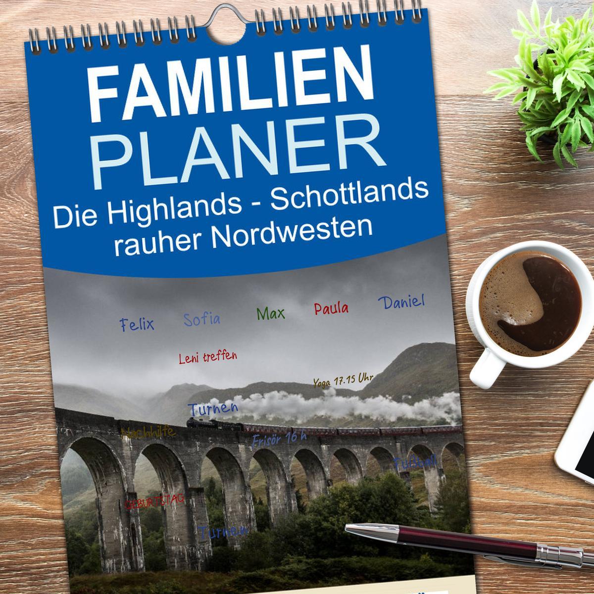 Bild: 9783457112908 | Familienplaner 2025 - Die Highlands - Schottlands rauher Nordwesten...