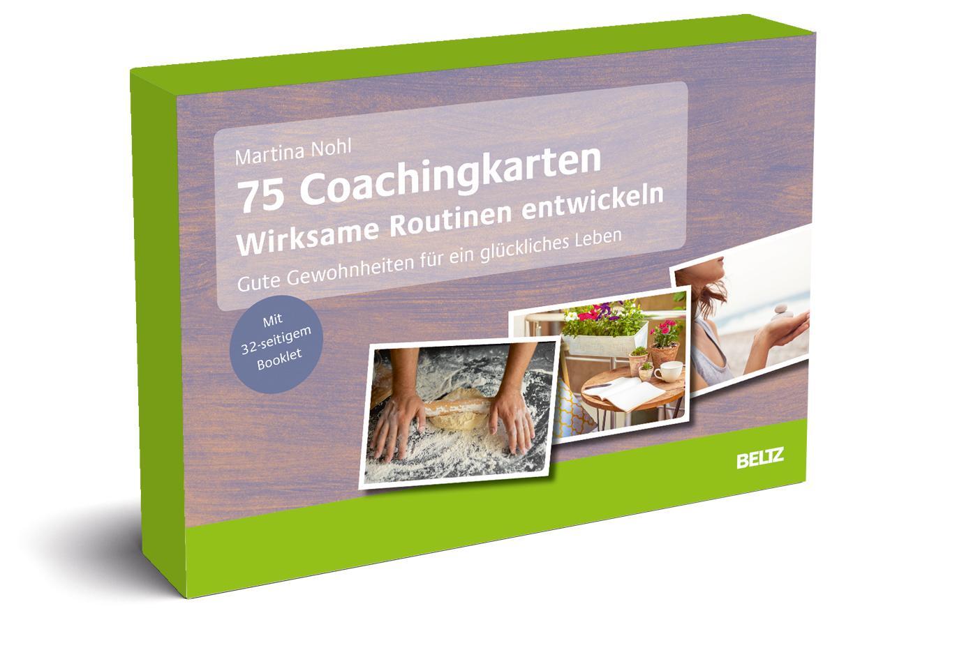 Cover: 4019172300159 | 75 Coachingkarten Wirksame Routinen entwickeln | Martina Nohl | Box