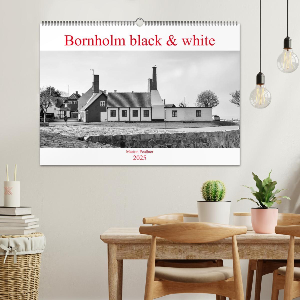 Bild: 9783435349173 | Bornholm black &amp; white (Wandkalender 2025 DIN A2 quer), CALVENDO...