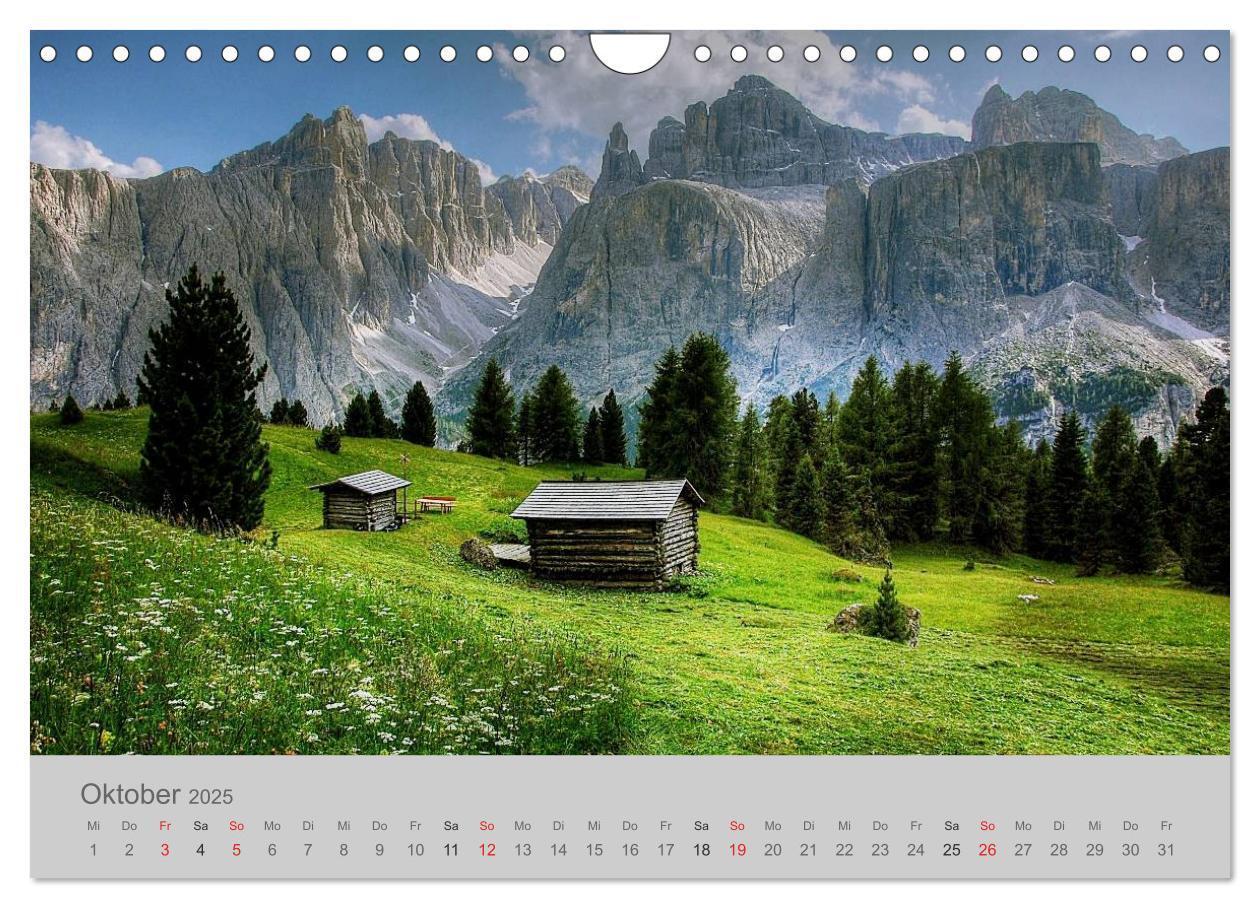 Bild: 9783435809486 | Südtirol - Gröden und Alta Badia (Wandkalender 2025 DIN A4 quer),...