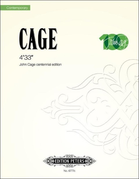 Cover: 9790300757773 | 4'33' (Centennial Edition): Sheet | Taschenbuch | Edition Peters