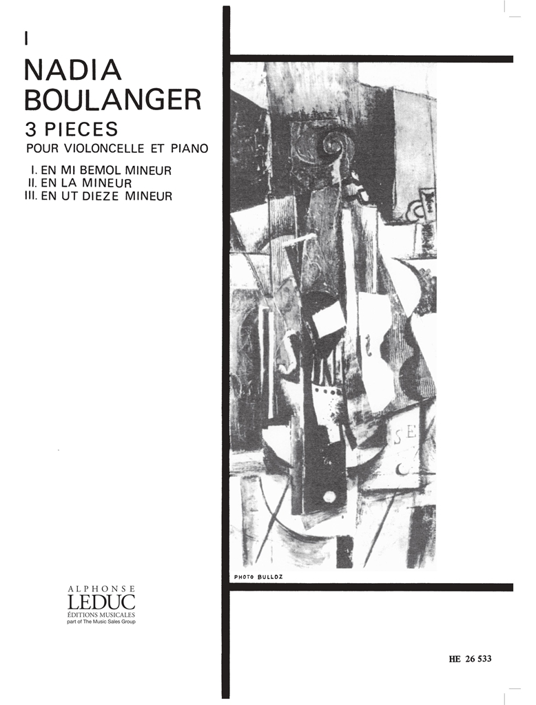Cover: 9790047265333 | Pièce mi bemol mineur no.1 pour violoncelle et piano | Nadia Boulanger