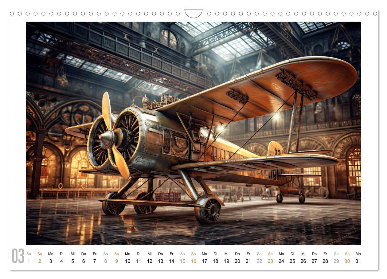 Bild: 9783383899713 | Steampunk Luftfahrt (Wandkalender 2025 DIN A3 quer), CALVENDO...