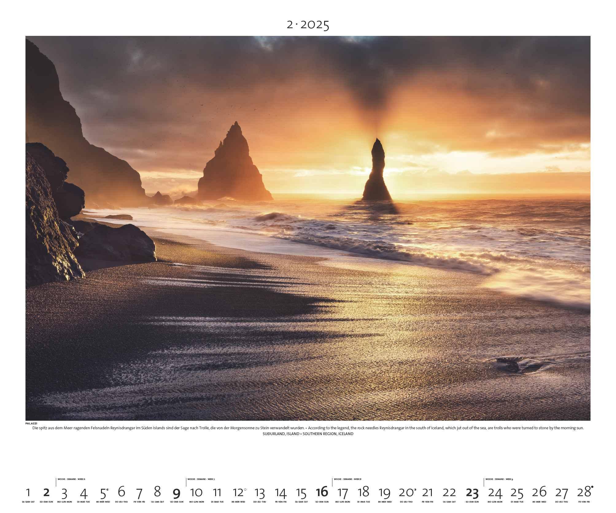 Bild: 4251734300751 | PALAZZI - Landschaft im Licht 2025 Wandkalender, 60x50cm,...