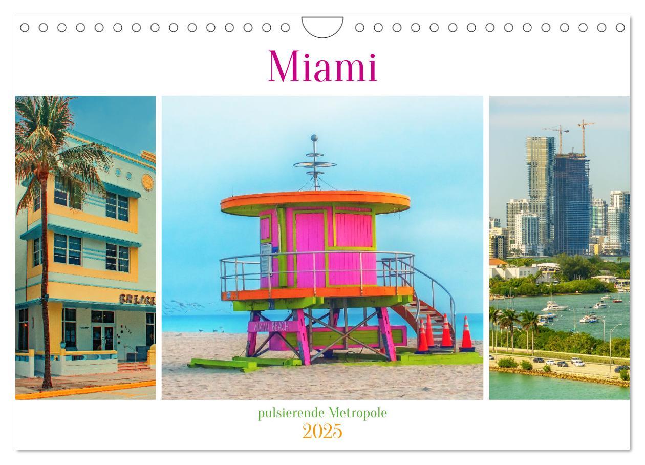 Cover: 9783457152621 | Miami - pulsierende Metropole (Wandkalender 2025 DIN A4 quer),...