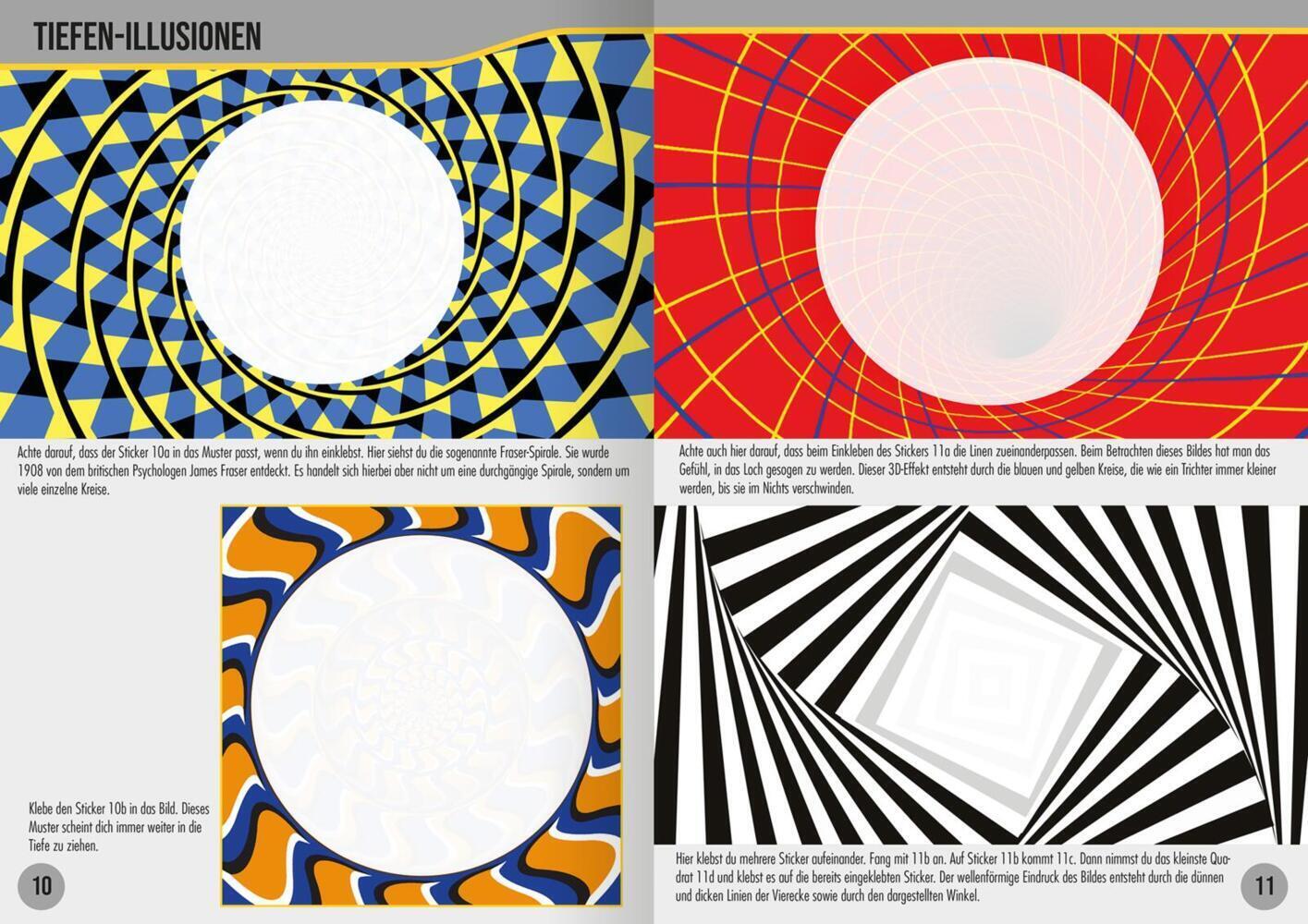 Bild: 9783845845180 | Stickerheft - Optische Illusionen | Über 170 Sticker | Timo Schumacher