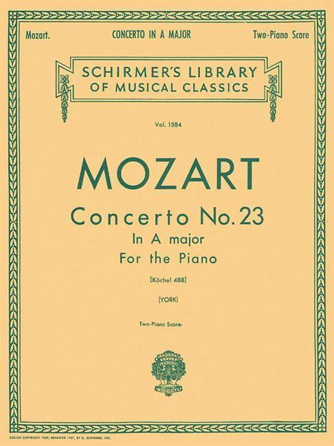 Cover: 9780793564996 | Concerto No. 23 in A, K.488: Schirmer Library of Classics Volume...