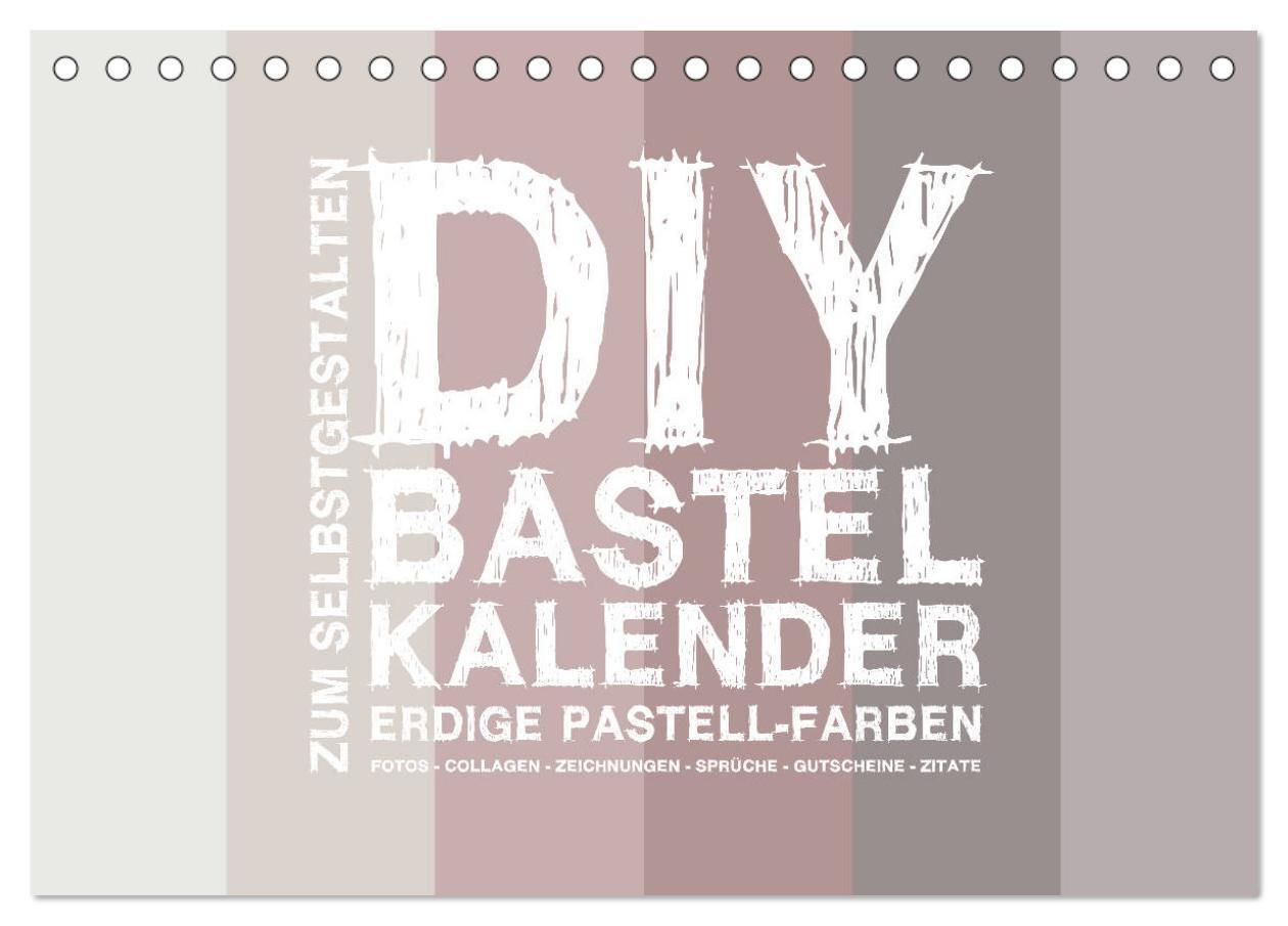 Cover: 9783675873674 | DIY Bastel-Kalender -Erdige Pastell Farben- Zum Selbstgestalten...