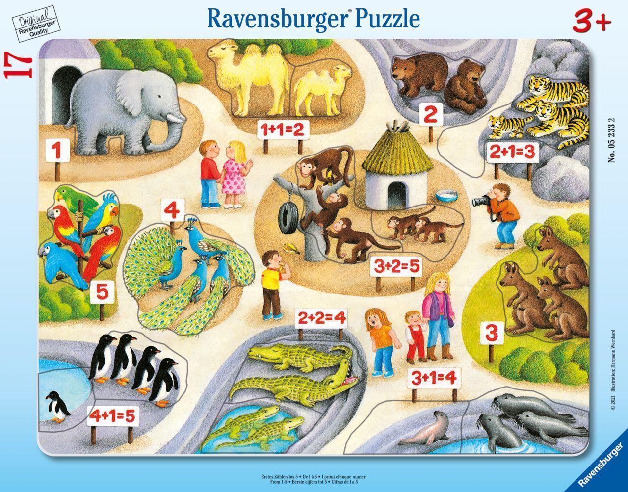Cover: 4005556052332 | Ravensburger Kinderpuzzle - Erstes Zählen bis 5 - 8-17 Teile...