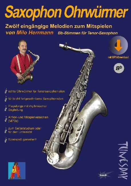 Cover: 9790501980284 | Saxophon Ohrwürmer, für Tenor-Saxophon | Milo Herrmann | 2017