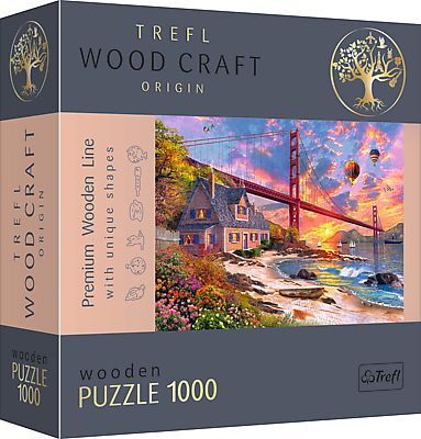 Cover: 5900511201642 | Holz Puzzle 1000 Sonnenuntergang am Golden Gate | Spiel | 20164 | 2023