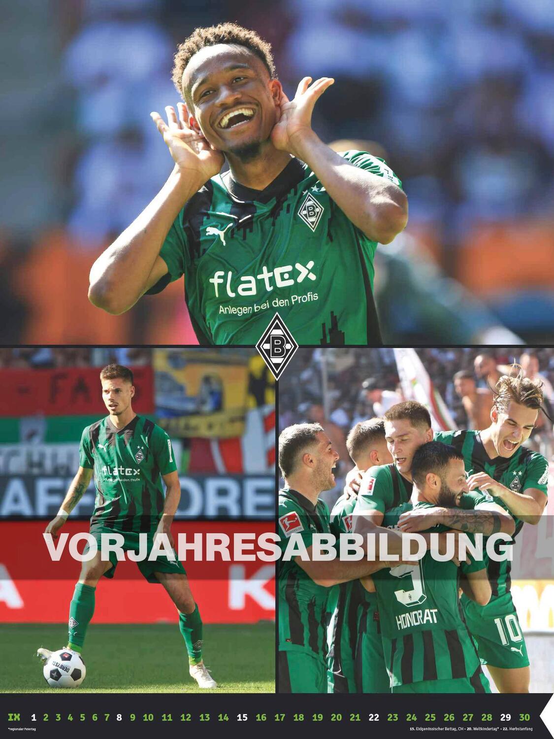 Bild: 4002725994400 | Borussia Mönchengladbach 2025 - Wandkalender XL - Fußballkalender -...