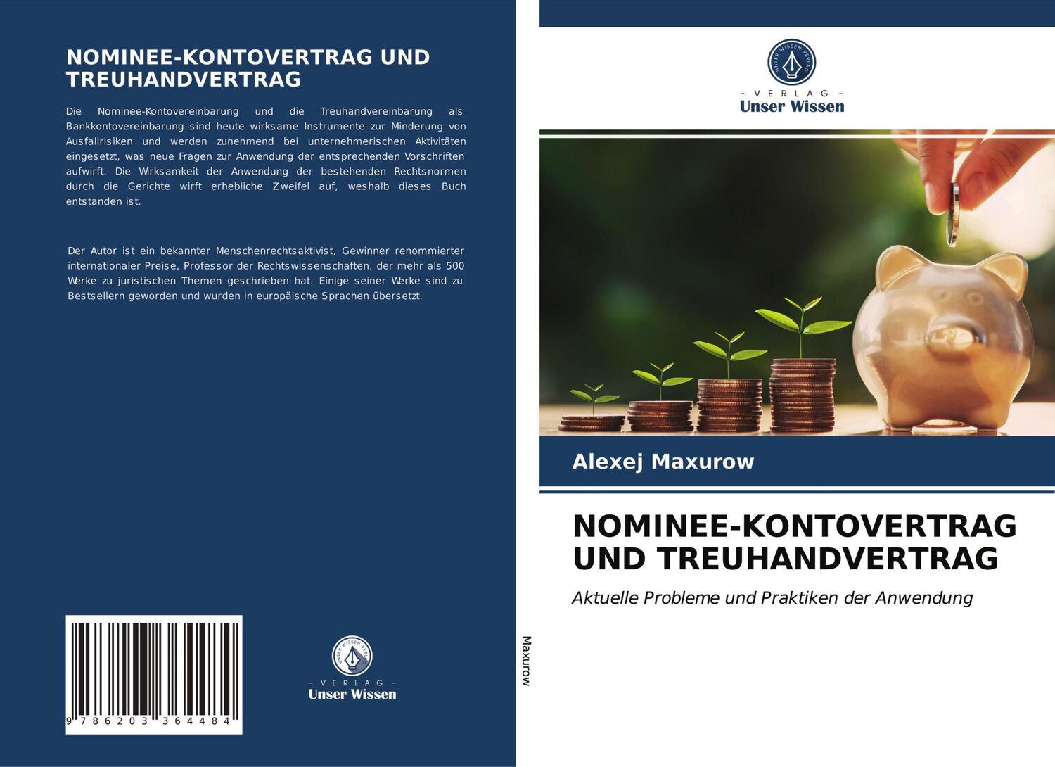 Cover: 9786203364484 | NOMINEE-KONTOVERTRAG UND TREUHANDVERTRAG | Alexej Maxurow | Buch