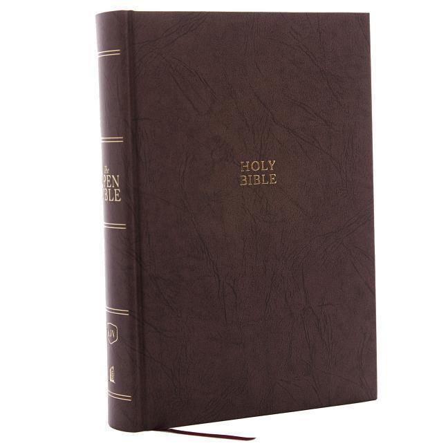 Cover: 9780785222842 | The KJV, Open Bible, Hardcover, Brown, Red Letter Edition, Comfort...