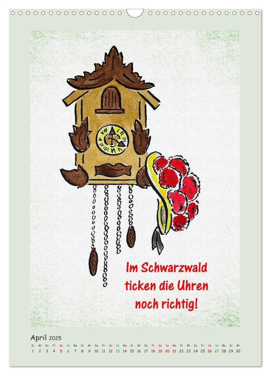 Bild: 9783435931903 | Bollenhut Cartoons (Wandkalender 2025 DIN A3 hoch), CALVENDO...