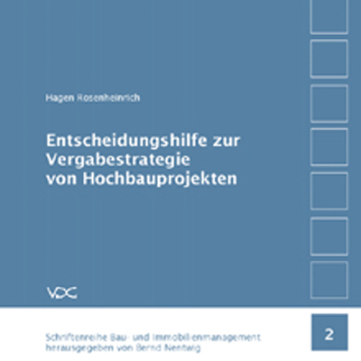 Cover: 9783897393271 | Entscheidungshilfe zur Vergabestrategie von Hochbauprojekten | Buch