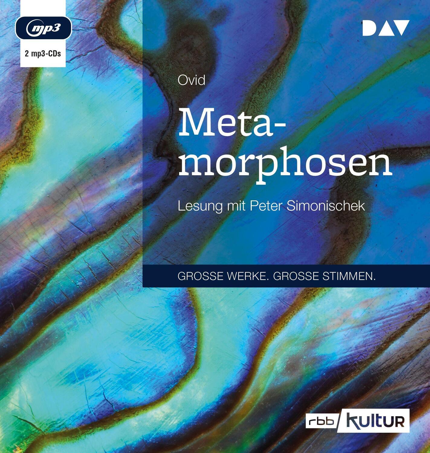 Cover: 9783742414946 | Metamorphosen | Lesung mit Peter Simonischek | Ovid | MP3 | 2 | 2020